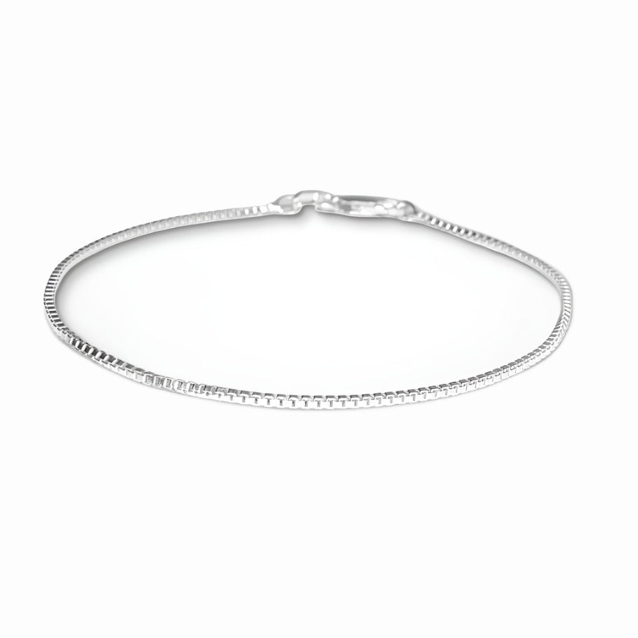 B1002 Box Chain 022 Bracelet - Selah 925