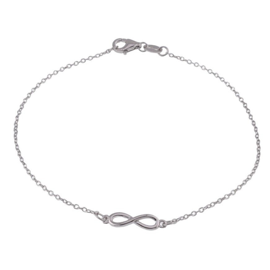 B5013 Infinity Rhodium Bracelet - Selah925.com