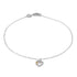 B5016 Heart Rhodium Bracelet - Selah925.com