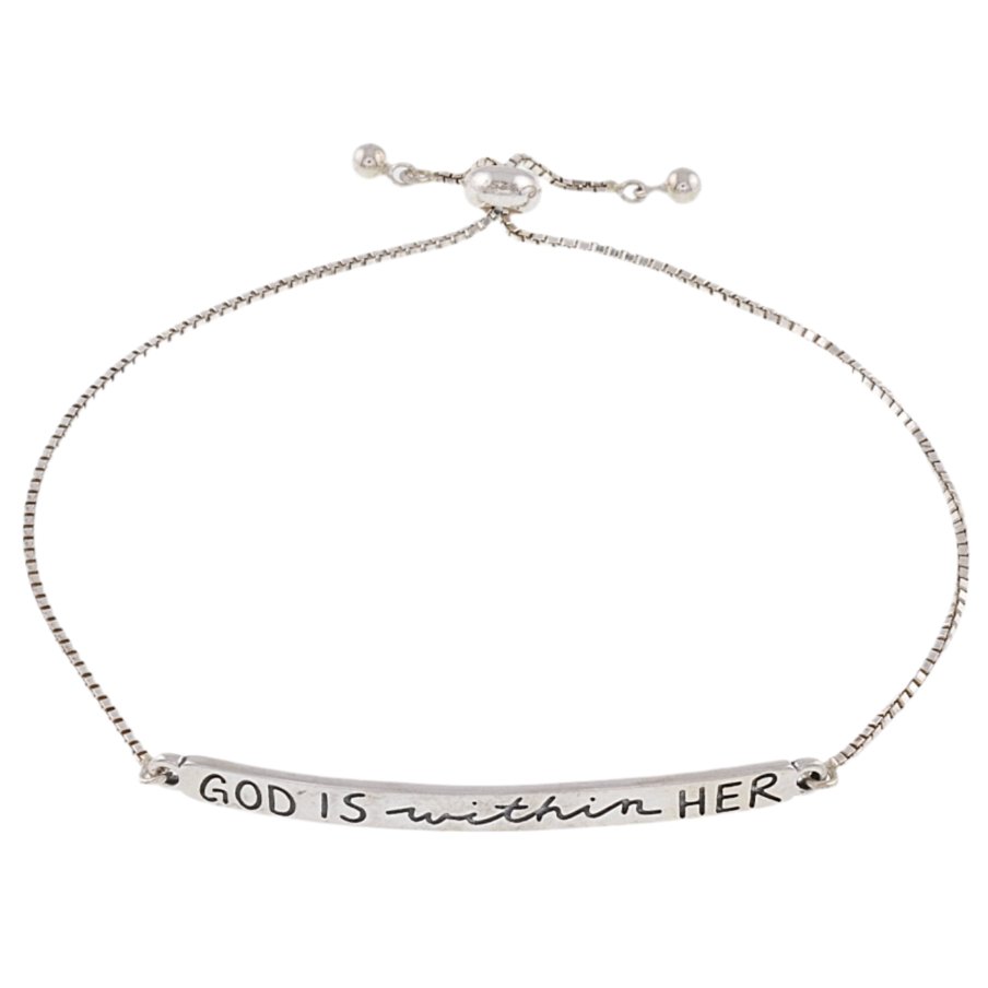 B5023 God Is Within Her Bracelet - Selah925.com