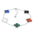 B6000 Colorful Clover Bracelet - Selah925.com