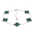 B6000 Green Clover Bracelet - Selah925.com