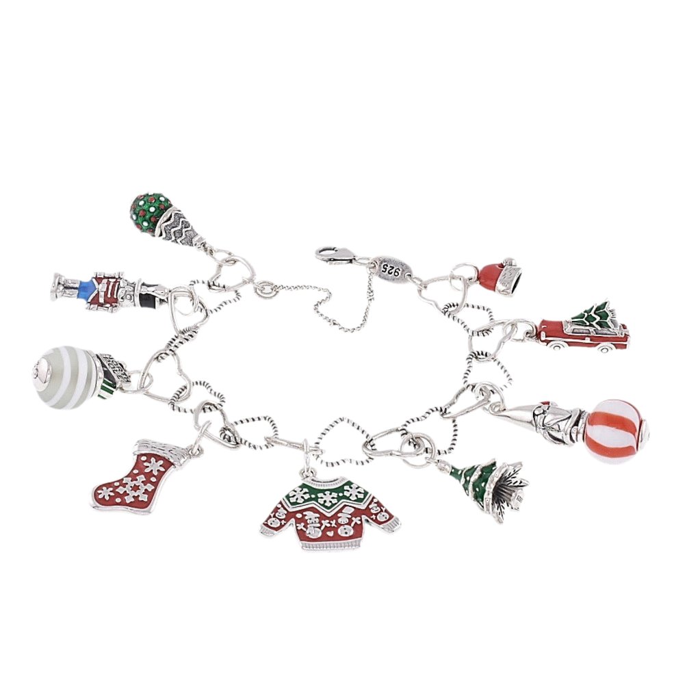 BC2013 Christmas Charm Bracele - Selah925.com