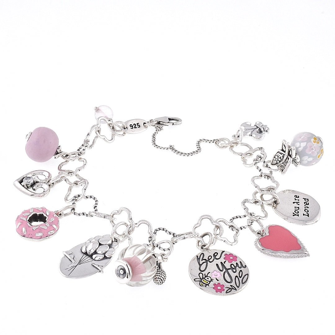 BC2016 Pink Charm Bracelet - Selah925.com