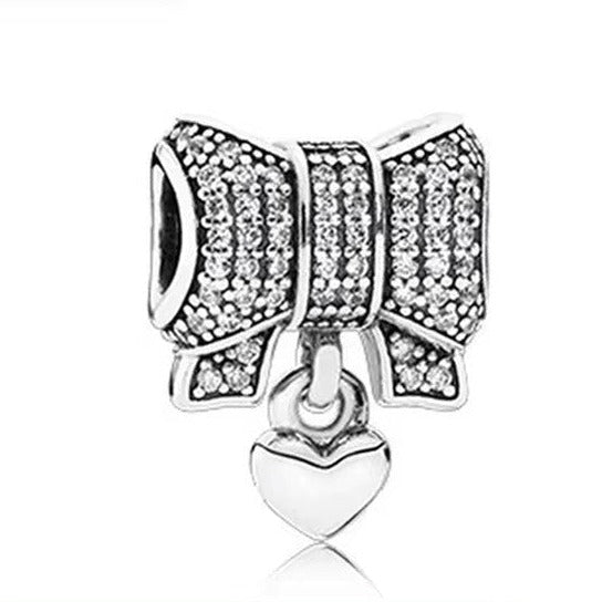 C8019 CZ BOW Charm - Selah925.com