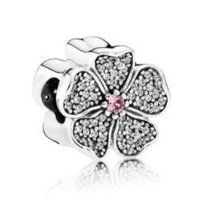 C8053 Flower CZ Charm - Selah925.com