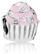 C8084 Pink Cupcake Charm - Selah925.com