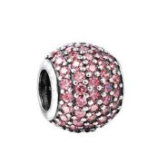 C8142 Pink Stone Charm - Selah925.com