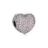 C8246 Pink Stones Heart Charm - Selah925.com