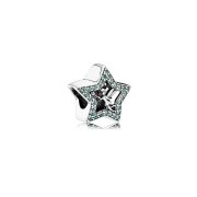 C8324 Green Cz Star Charm - Selah925.com