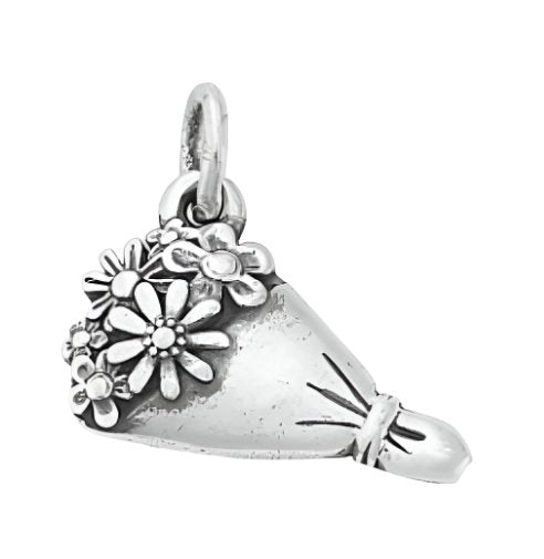 CP2051 Flowers Bouquet Charm - Selah925.com