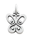 CP2058 Butterfly Rhodium Plated Charm - Selah925.com