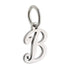 CP2066 Letter Charm Rhodium b - Selah925.com