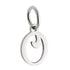 CP2066 Letter Charm Rhodium o - Selah925.com