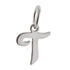 CP2066 Letter Charm Rhodium t - Selah925.com