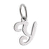 CP2066 Letter Charm Rhodium y - Selah925.com