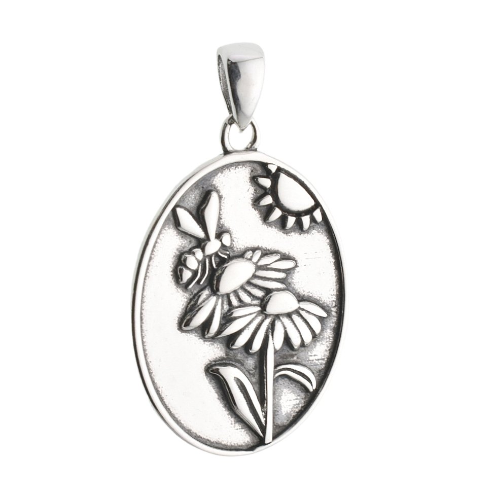 CP2070 Dragonfly &amp; Flower Charm - Selah925.com