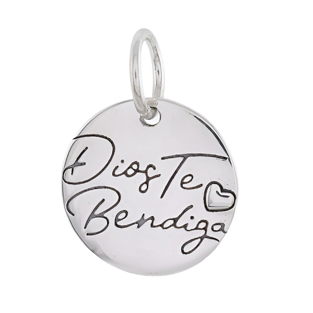 CP2077 Dios Te Bendiga Charm - Selah925.com