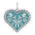 CP2080 Green Heart Charm - Selah925.com