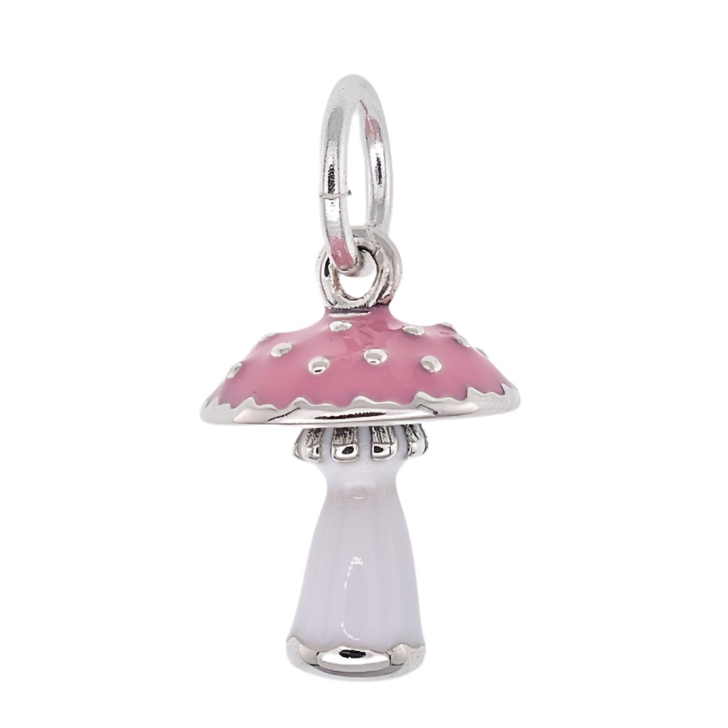 CP2104 Pink Mushroom Charm - Selah925.com