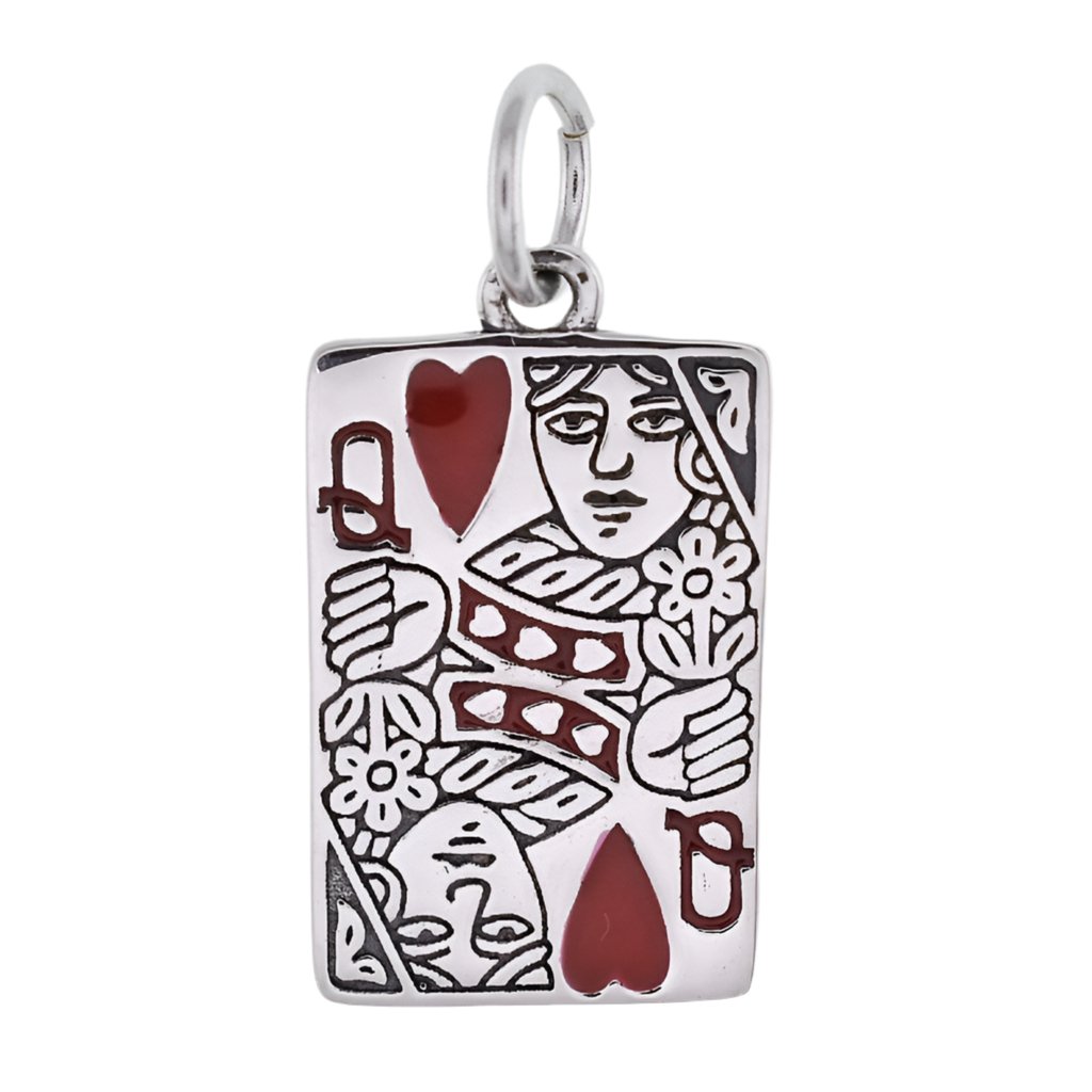 CP2110 Queen Heart Card Charm - Selah925.com