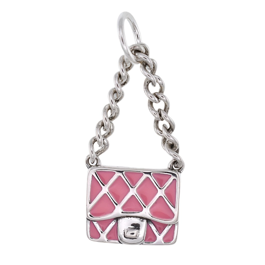 CP2126 Pink Purse Charm - Selah925.com