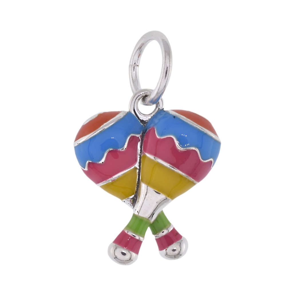 CP2167 Colorful Maracas Charm - Selah925.com