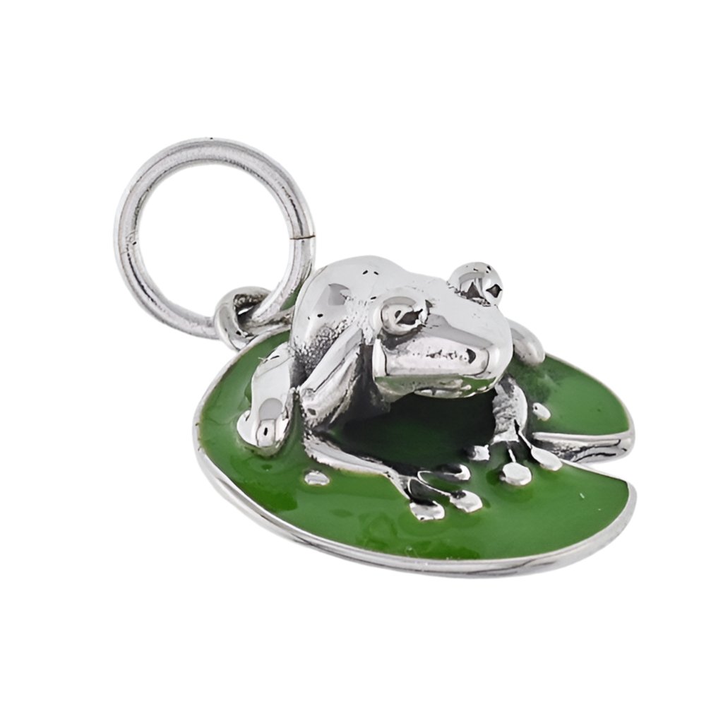 CP2170 Frog on a Leaf Charm - Selah925.com