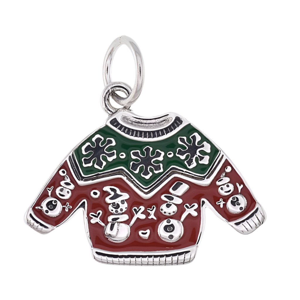 CP2174 Christmas Sweater Charm - Selah925.com