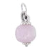 CP2194 Pink Heart Glass Charm - Selah925.com