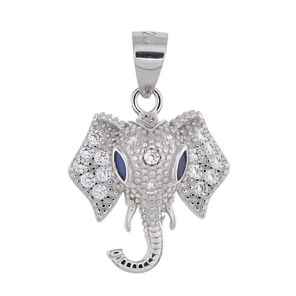 CP3034 CZ Elephant Pendant - Selah925.com