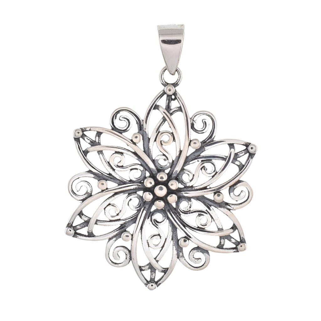 CP3038 Flowers Pendant - Selah925.com