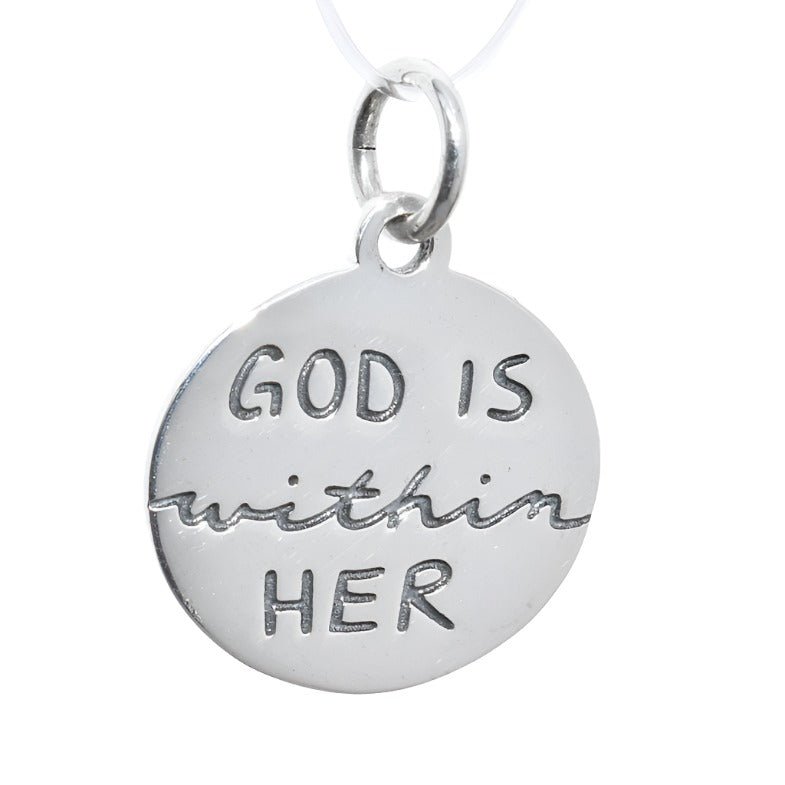 CP3052 &quot;God Is Within Her&quot; Charm - Selah925.com