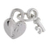 CP3053 Mini My Heart is Yours Rhodium Charm - Selah925.com