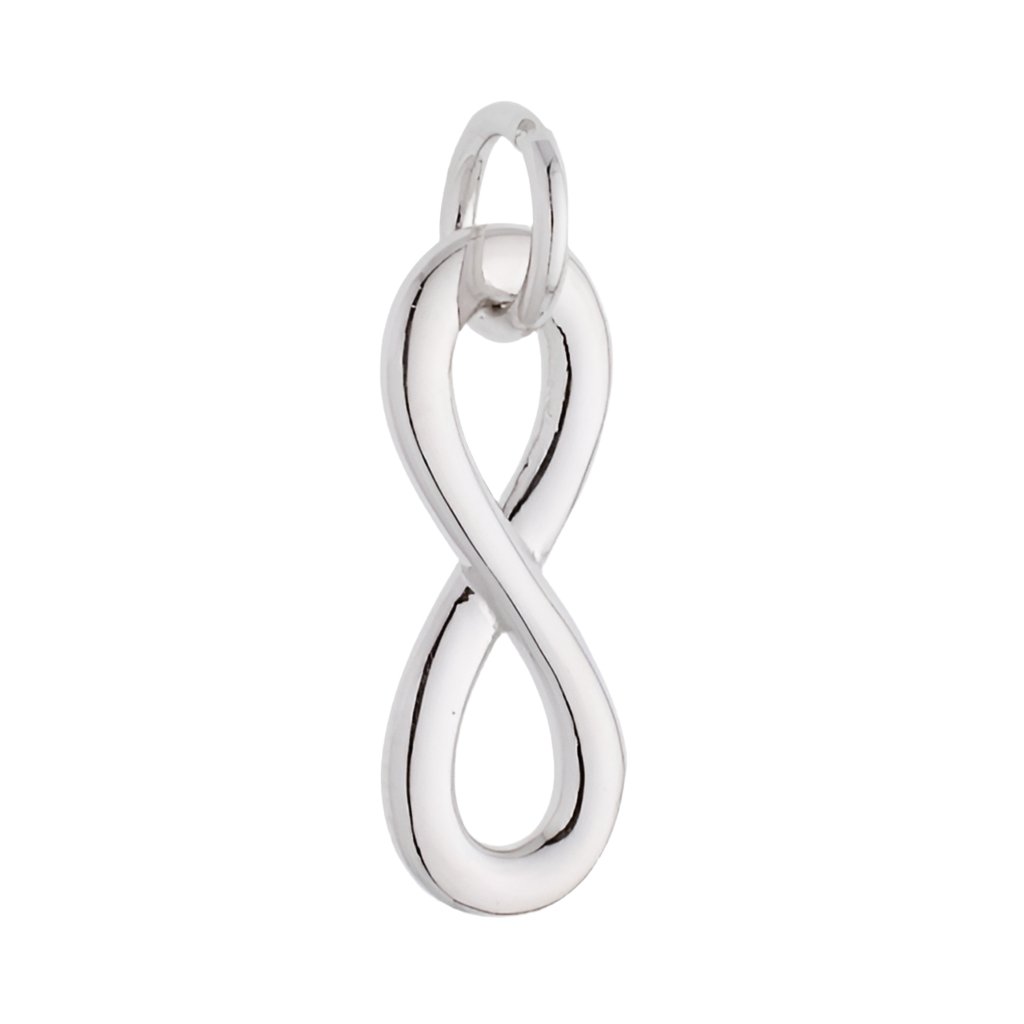 CP3055 Infinity Rhodium Charm - Selah925.com