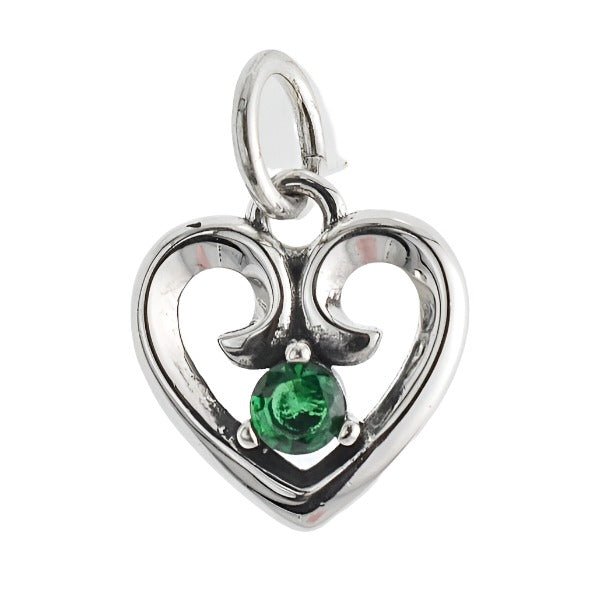 CP3061 Green Stone Charm - Selah925.com