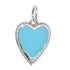 CP3062 Blue Heart Charm - Selah925.com