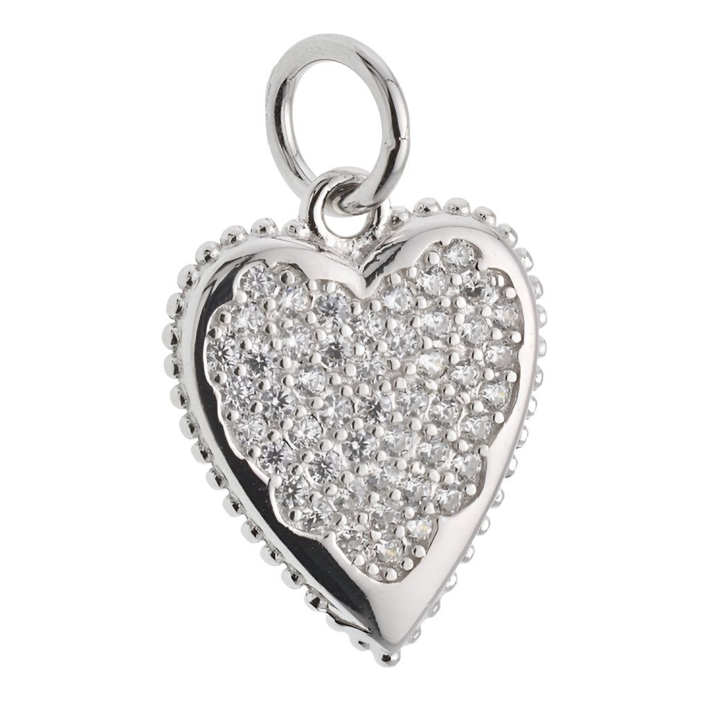 CP3062 CZ Heart Charm - Selah925.com