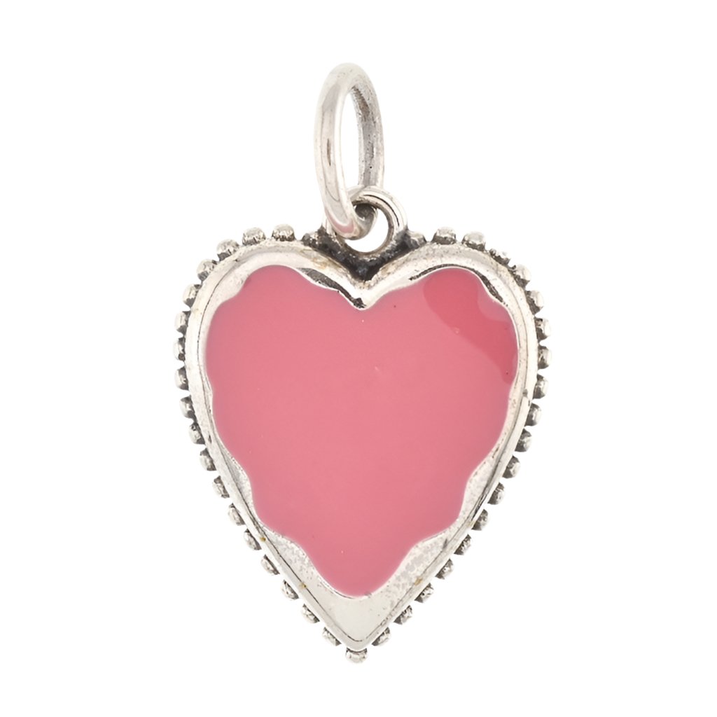 CP3062 Hot Pink Heart Charm - Selah925.com