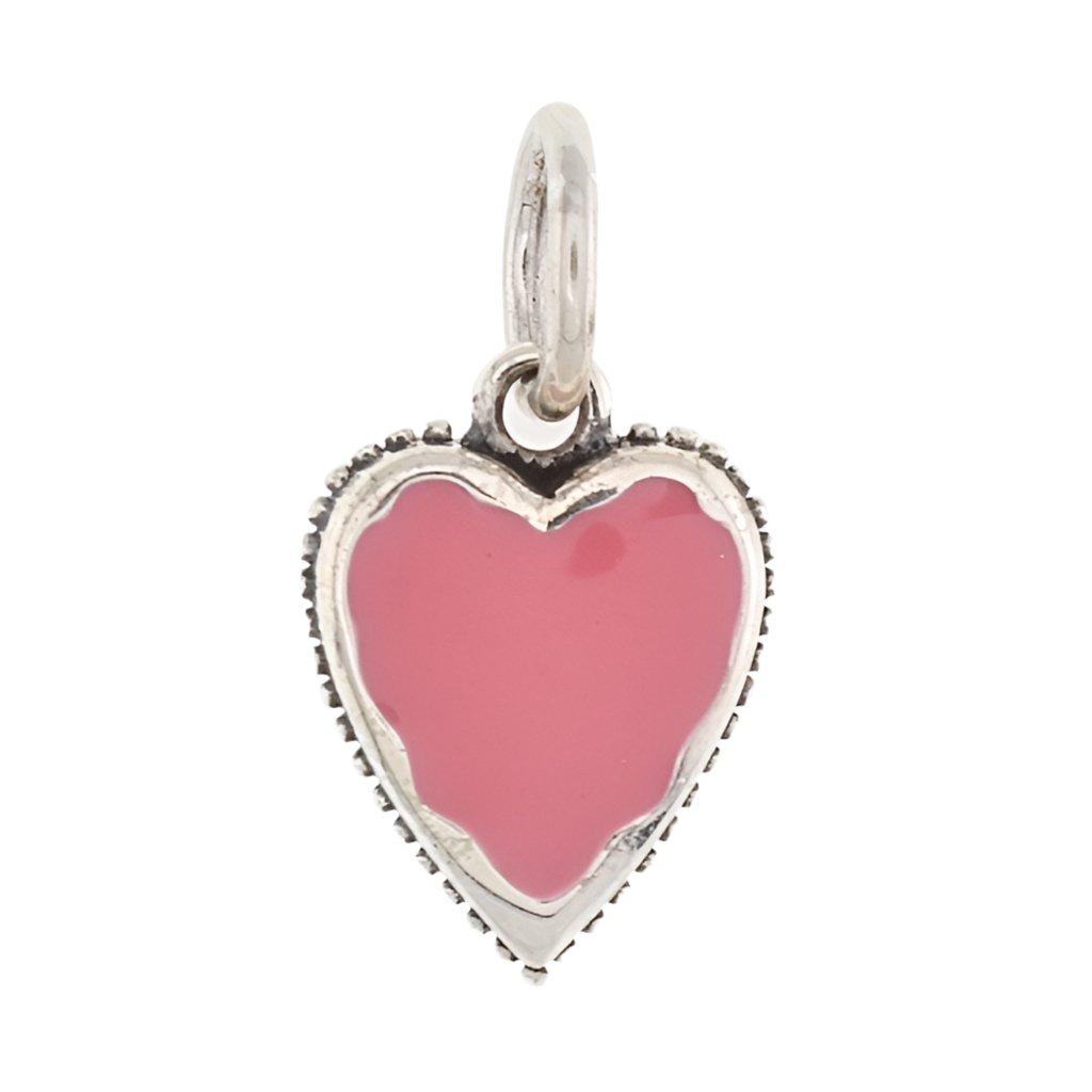 CP3063 Hot Pink Mini Heart Charm - Selah925.com