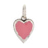 CP3063 Hot Pink Mini Heart Charm - Selah925.com