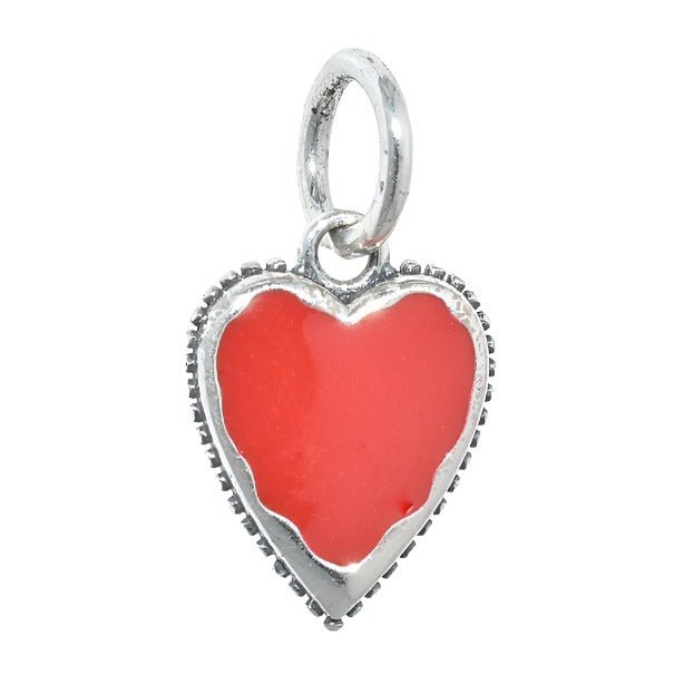 CP3063 Red Mini Heart Charm - Selah925.com