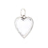 CP3063 White Mini Heart Charm - Selah925.com