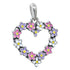 CP3064 Floral Heart Pendant - Selah925.com