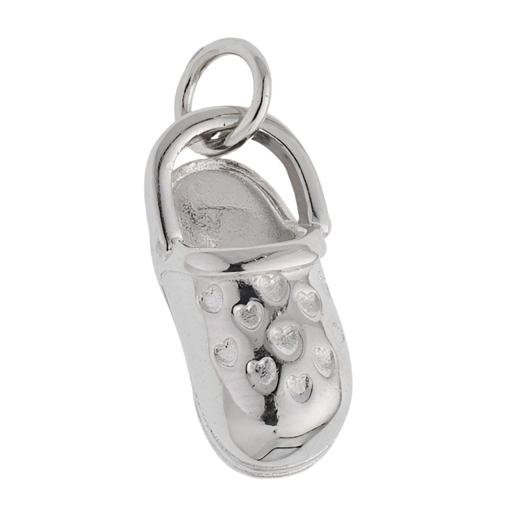 CP3065 Crocs Shoe Rhodium Charm - Selah925.com