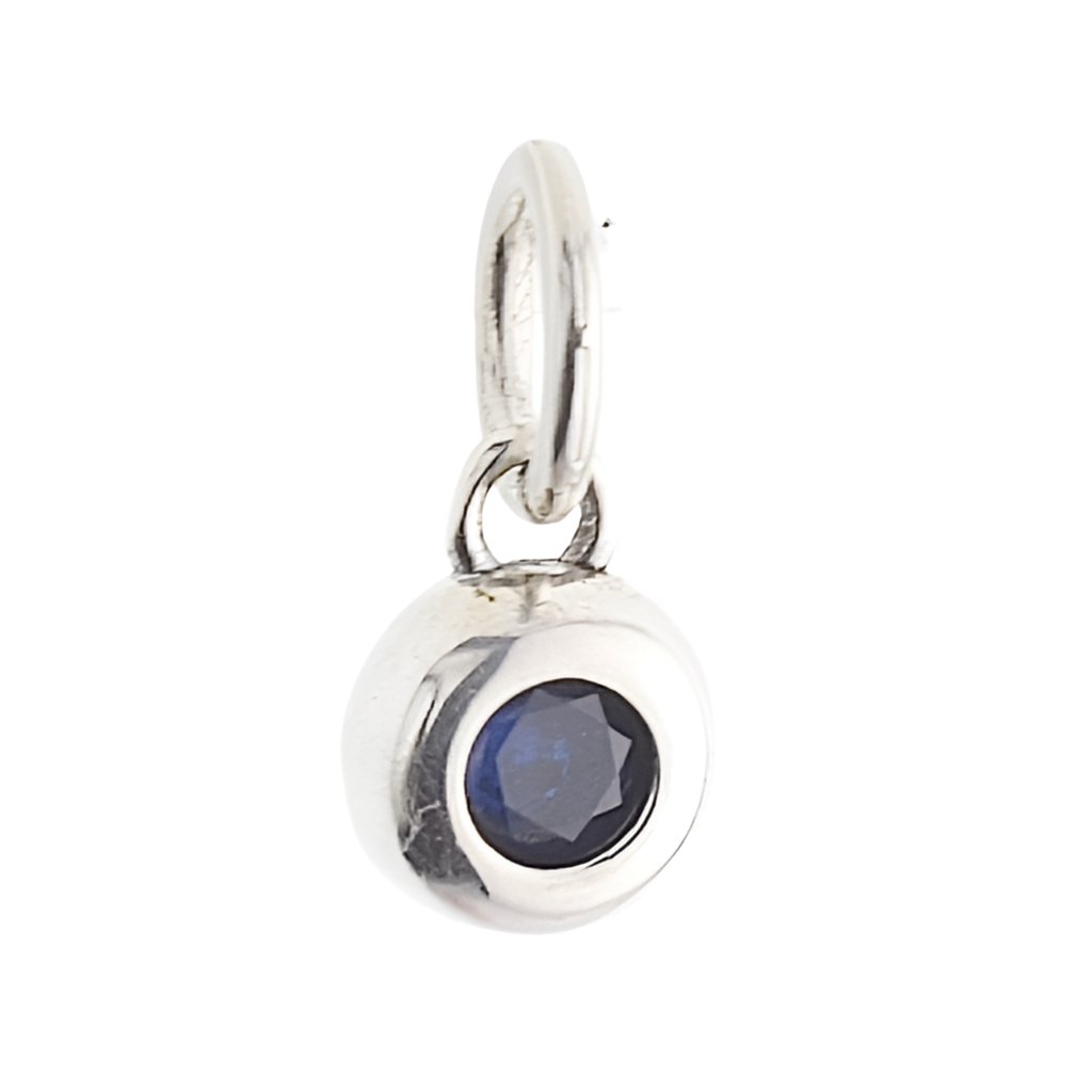 CP3067 Blue Gemstone CZ Charm - Selah925.com