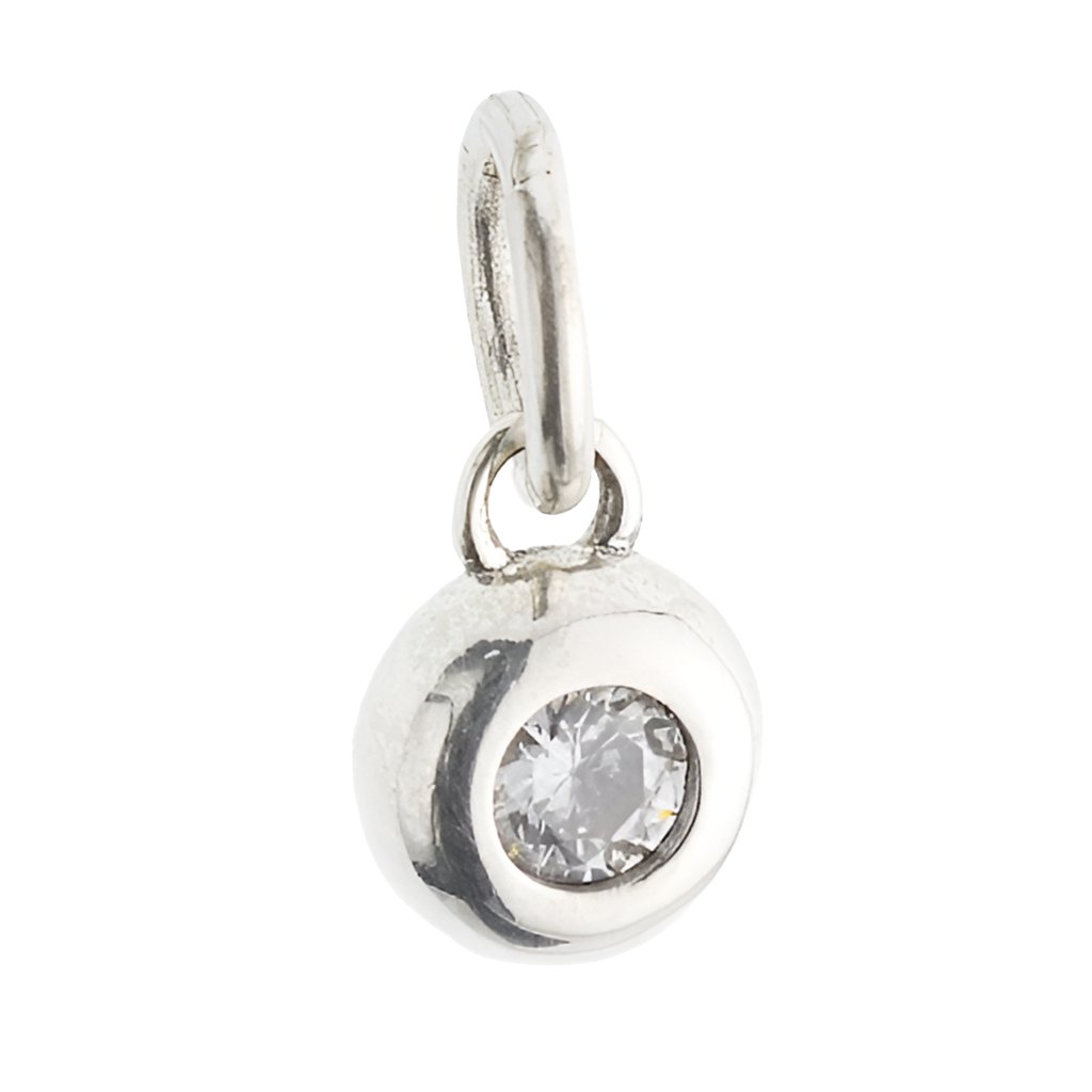 CP3067 White Gemstone Charm - Selah925.com