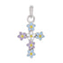 CP3068 Blue & Purple Cross Charm - Selah925.com