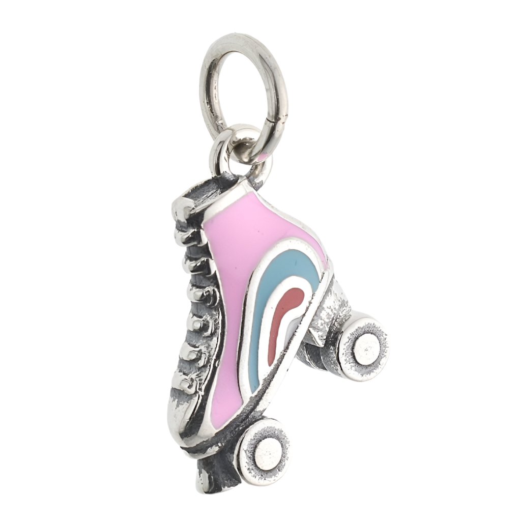 CP3072 Pink Roller Skate Charm - Selah925.com