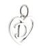 CP3074 Letter D Heart Charm - Selah925.com